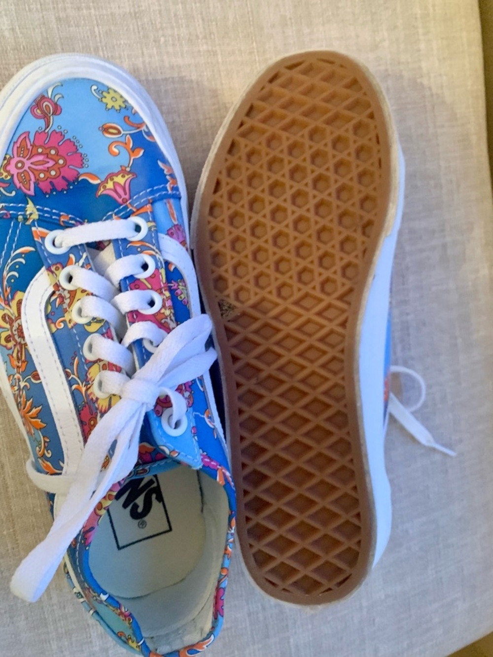 VANS LIBERTY FLORAL OLD SKOOL SNEAKERS 5.5 - Picture 8 of 11
